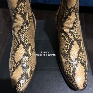 Saint laurent python boot